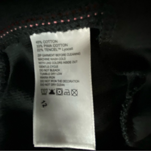 Tommy Bahama Black Tobago Bay Half Zip Pima Blend Knit Dress Large Travel Sporty - Picture 5 of 9